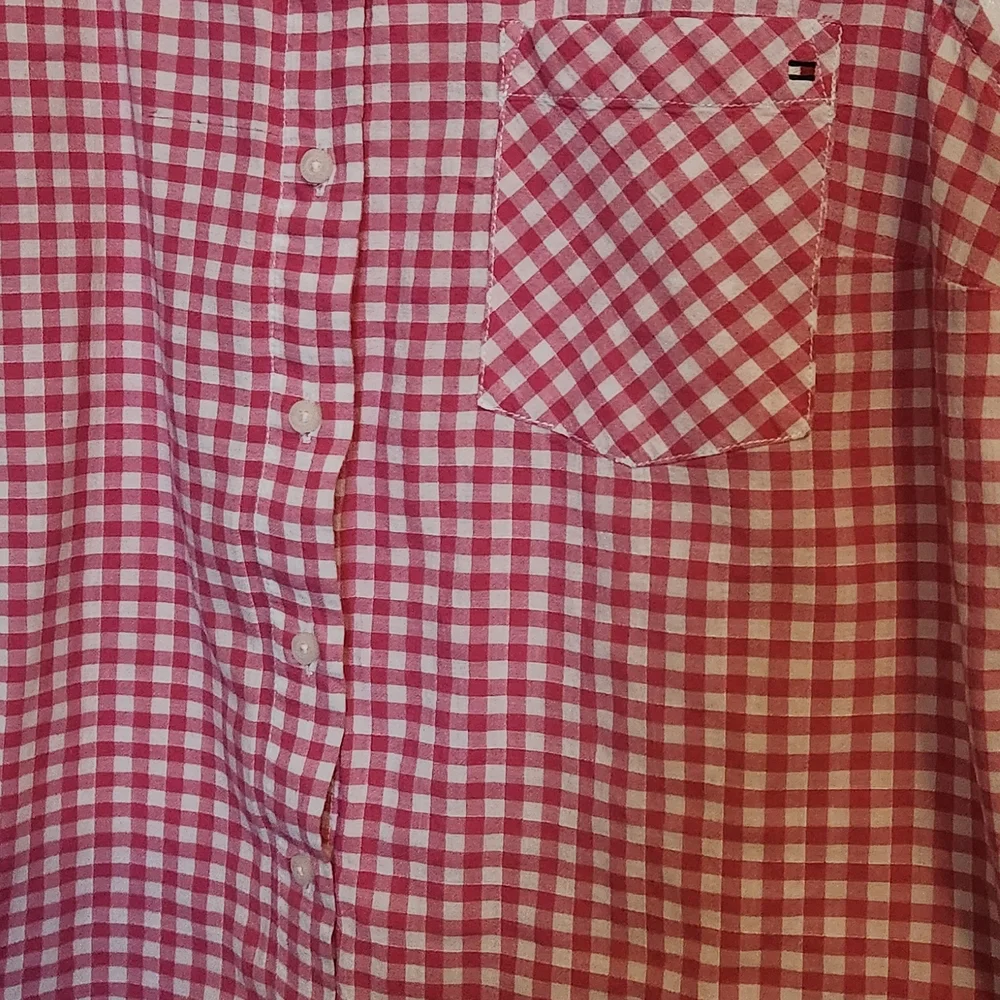 Tommy Hilfiger Pink Gingham Button Down Shirt - Picture 4 of 5
